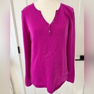 Telluride 100% Extrafine Merion Wool Henley Sweater